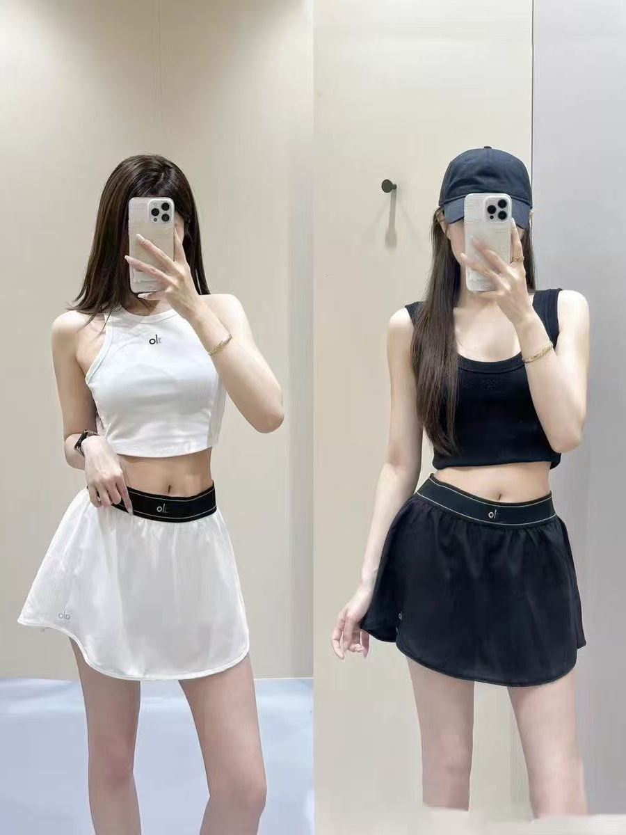 Women's Two-Piece Summer Sports Set, Mesh Skirt and Vest | Quick Drying