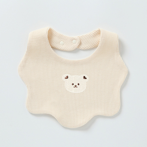 Baby pure cotton bib newborn neck saliva towel anti-vomiting pad towel bib rice bag male and female baby square towel double layer