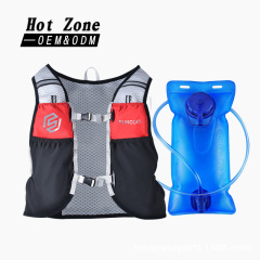 Run cool男女アウトドアマラソンランニングライディングトレッキングクロスカントリー登山スポーツ両肩5l水袋リュックサック