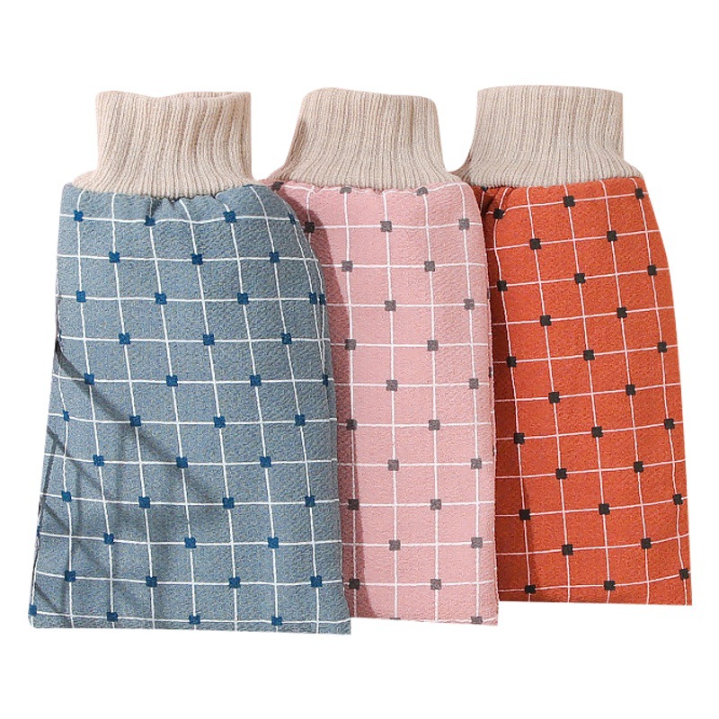 Corea del Sur Toalla de baño engrosada de doble capa Toalla de baño del hogar fuerte frotamiento de barro guantes de frotamiento de barro de espalda de los hombres especiales de las mujeres