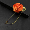Brooch suitable for men and women handmade, high-end dress, shirt lapel pin, Korean style, flowered