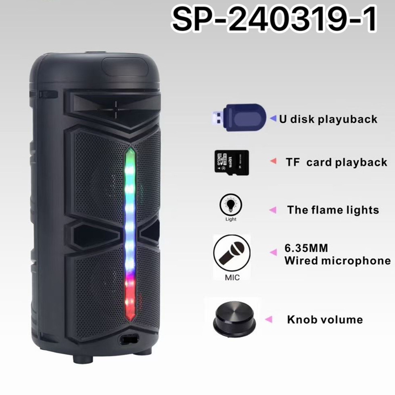 Explosive Dual 4-inch Portable Colorful Wireless Bluetooth Audio Home Large Volume Outdoor Square Dance Subwoofer Speaker Explosive Dual 4-inch Portable Colorful Wireless Bluetooth Audio Home Large Volume Outdoor Square Dance Subwoofer Speaker