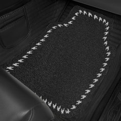 車のフロアマットの線の通用のシングルシートの主な運転は汚れ防止のじゅうたんを運転して車内の車のマットの後部の足のマットの通用を飾ります。