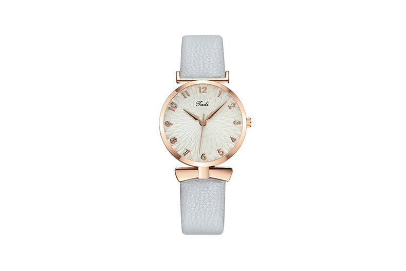 Ordinary Glass Mirror Material Elegant Simple Style Argyle Buckle Quartz Watch Women's Watches