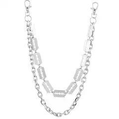 New Western Hip Hop Punk Blade-Shaped Multi-Layer Pants Chain for Stage Performance & Jeans Outfit Accessories