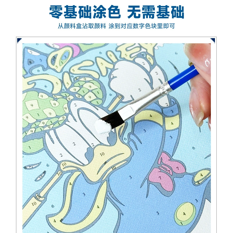 Disney, цифровой раскраска книга-мультфильм, ручная работа, Дональд Дак