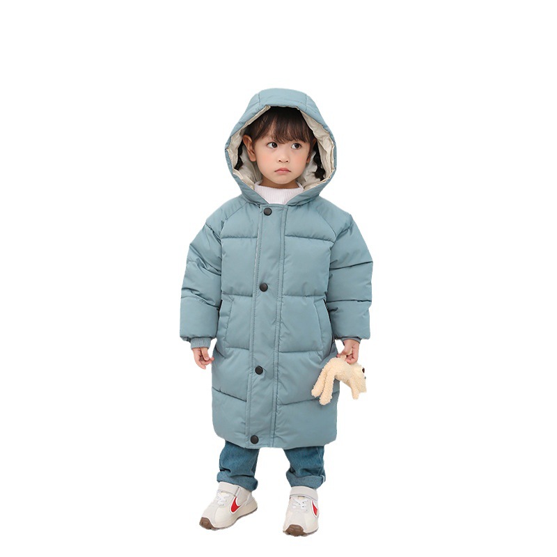 2024 ropa acolchada de algodón para niños ropa de invierno engrosada para hombres y mujeres ropa para niños mediana y grande abrigo grueso chaqueta acolchada de algodón para niños entrega de una pieza