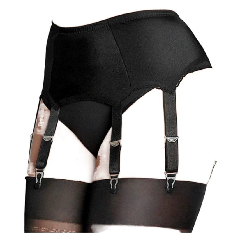 Европейский и американский Ebay AliExpress новый кружевной пояс с высокой талией 6 когтей Регулируемая металлическая пряжка плюс размер Пояс для чулок женский