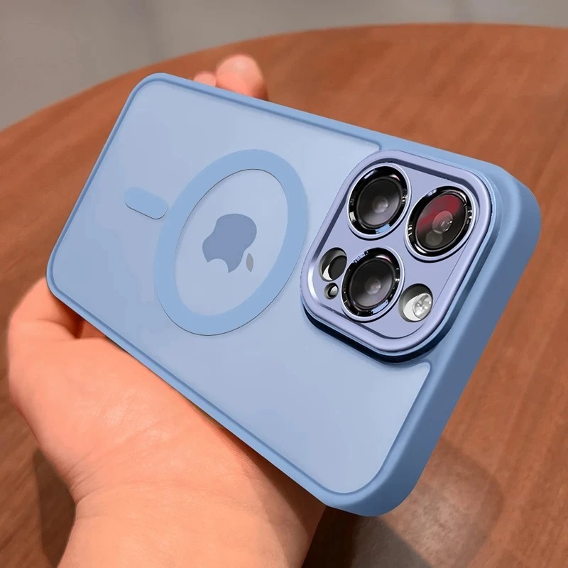 适用iPhone17磁吸手机壳雅盾肤感磨砂半透苹果16PROMAX精孔硬套15|undefined