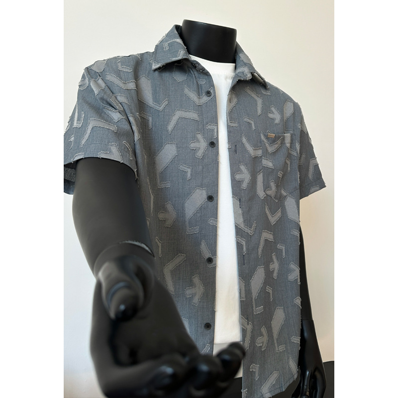 2026 Summer New Arrival Hong Kong Oversized American Style Unique Short Sleeve Shirt M-5X HC26217-TeP30_voghion.com