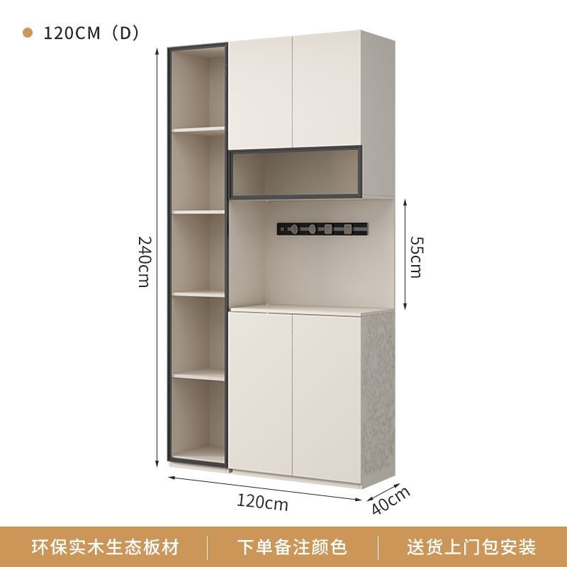 Gabinete de comedor de madera maciza contra la pared todo en un armario de vino de madera maciza sala de estar almacenamiento multifuncional gabinete de cocina