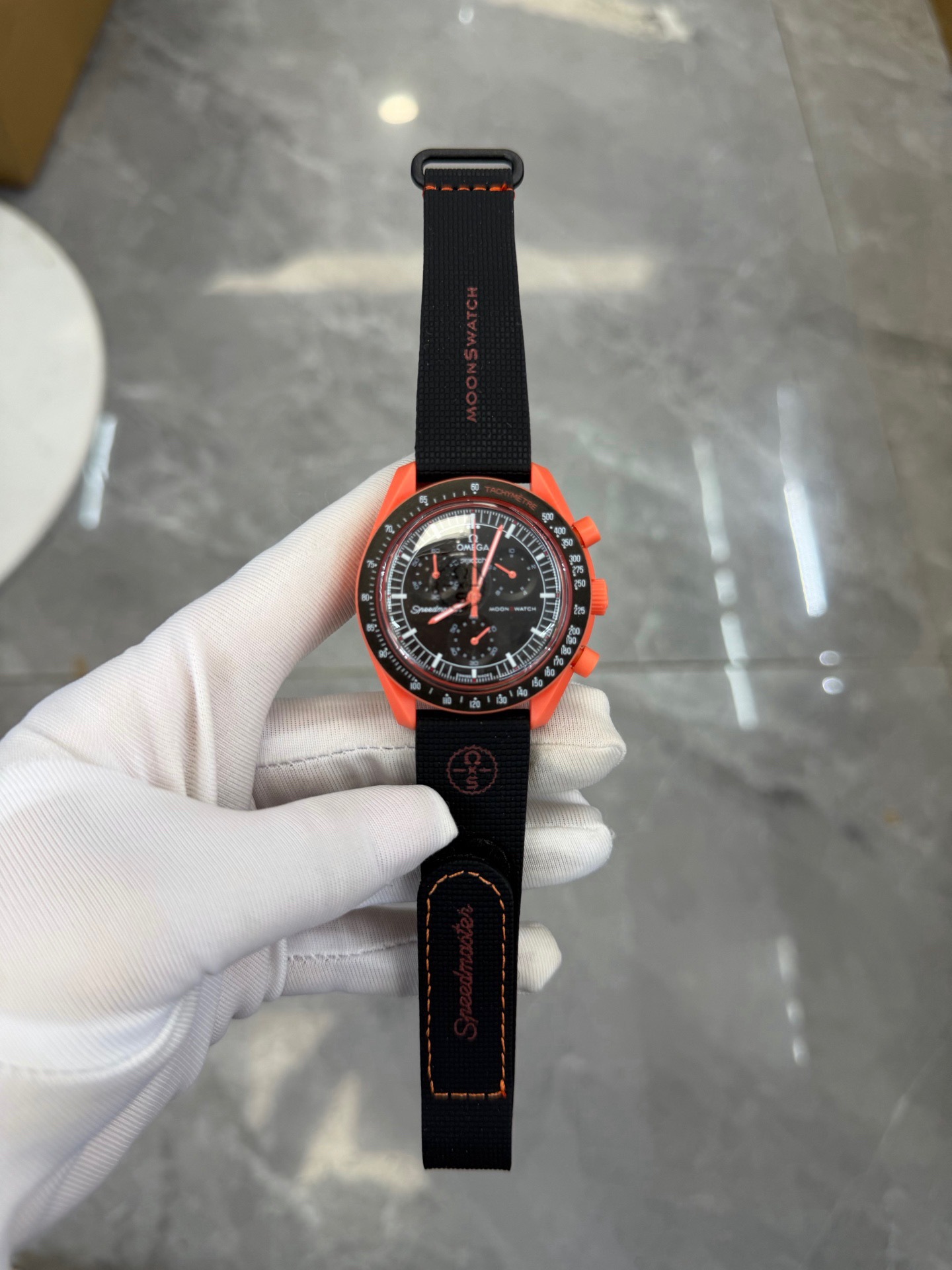 Reloj Cronógrafo de Cuarzo de Seis Agujas de Plástico y Cristal de Zafiro, Impermeable con Luz Nocturna image 16