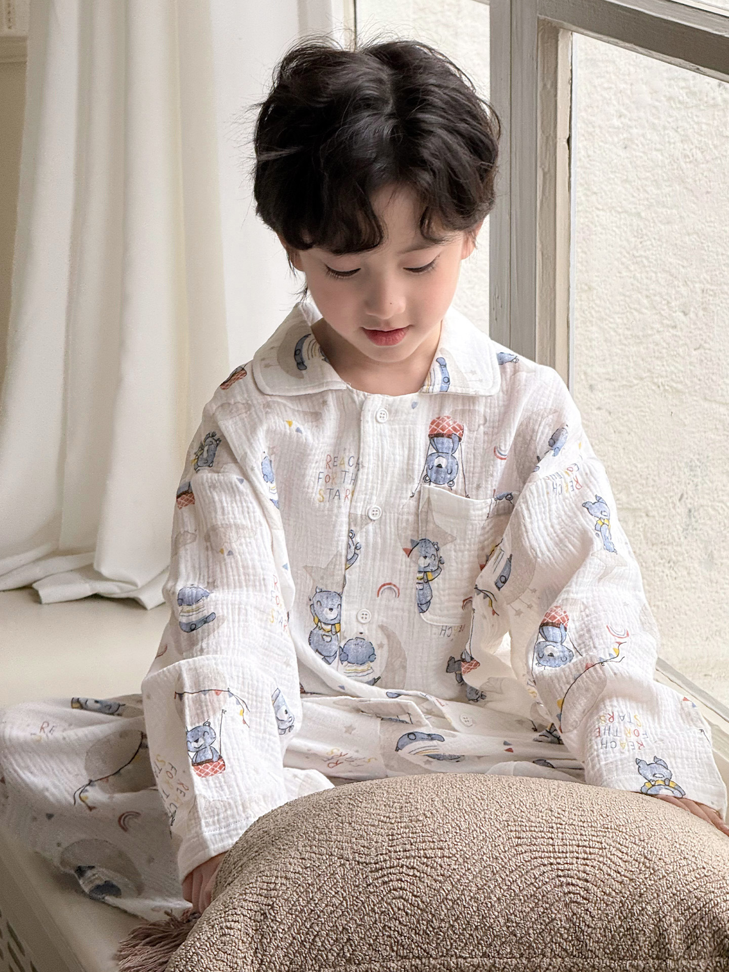 2026 primavera nueva ropa infantil infantil de moda de niños de algodón dos piezas de ropa doméstica