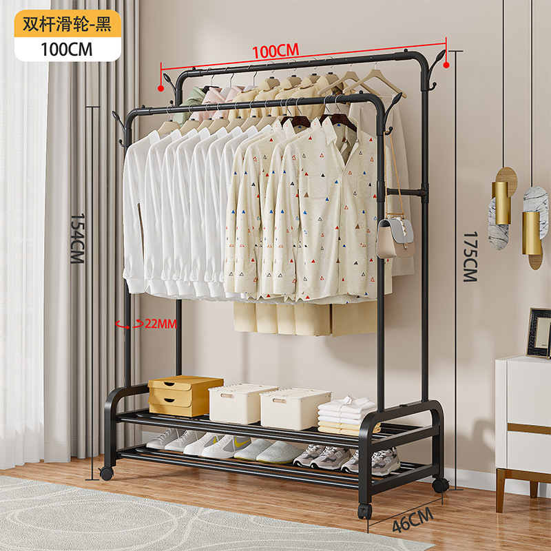 04【더블폴 100cm 블랙】