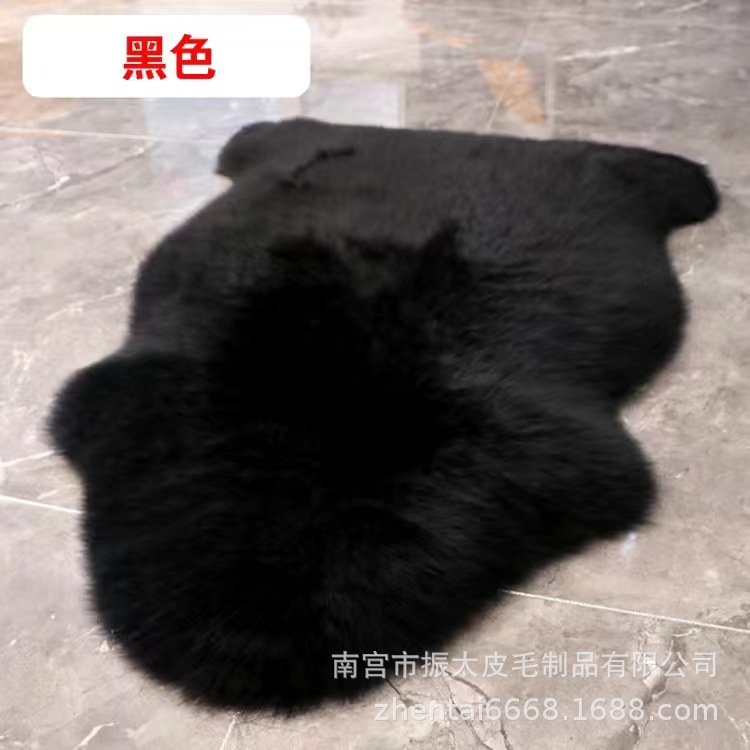 Alfombra de lana australiana sofá manta Bahía ventana Mat piel de oveja entera integrado hogar dormitorio cama manta lana alfombra