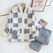 多款 冬季法兰绒月子服加厚珊瑚绒舒棉绒孕妇开衫哺乳装家居服