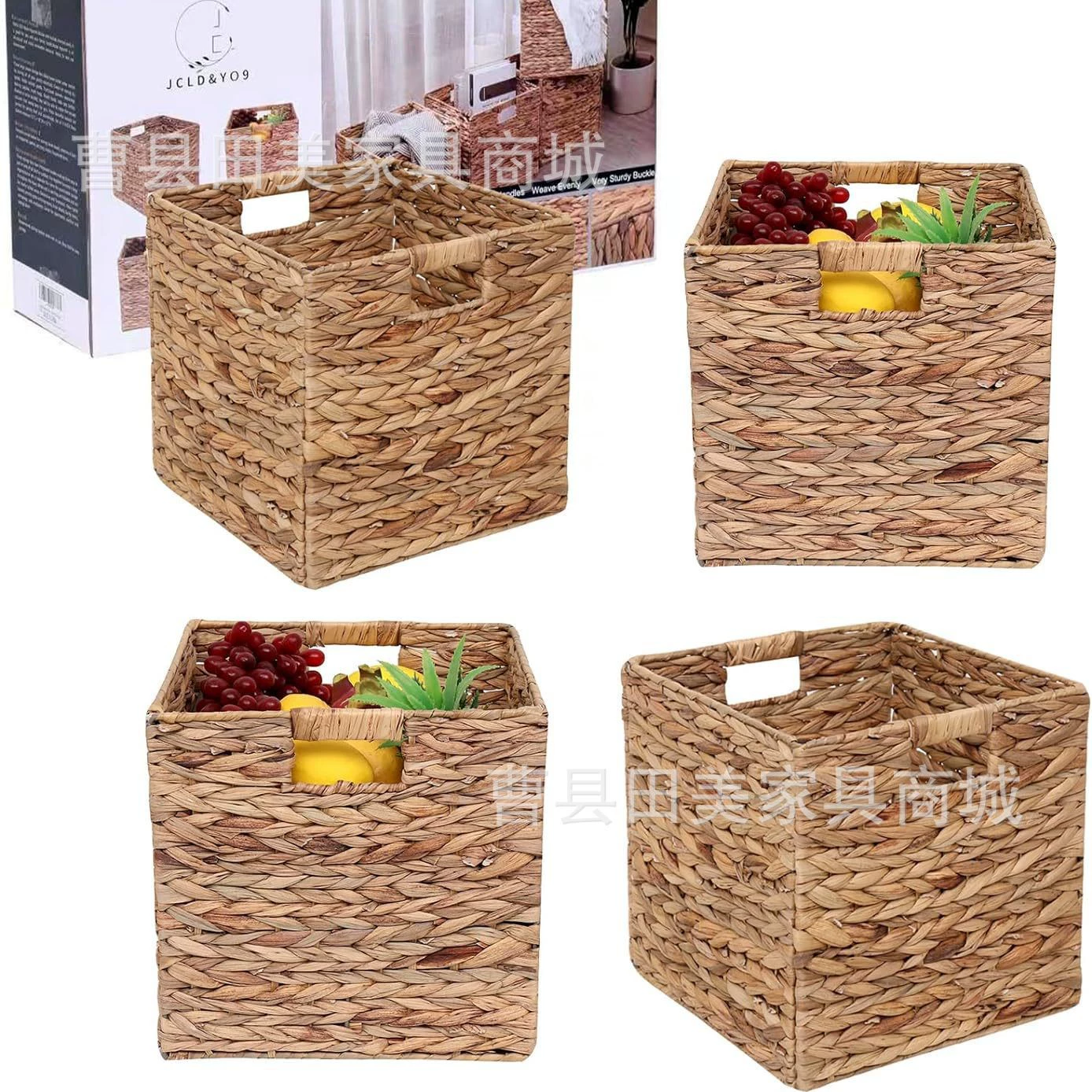(Cross-border trading), folding laundry basket, woven storage system, storage basket, Amazon