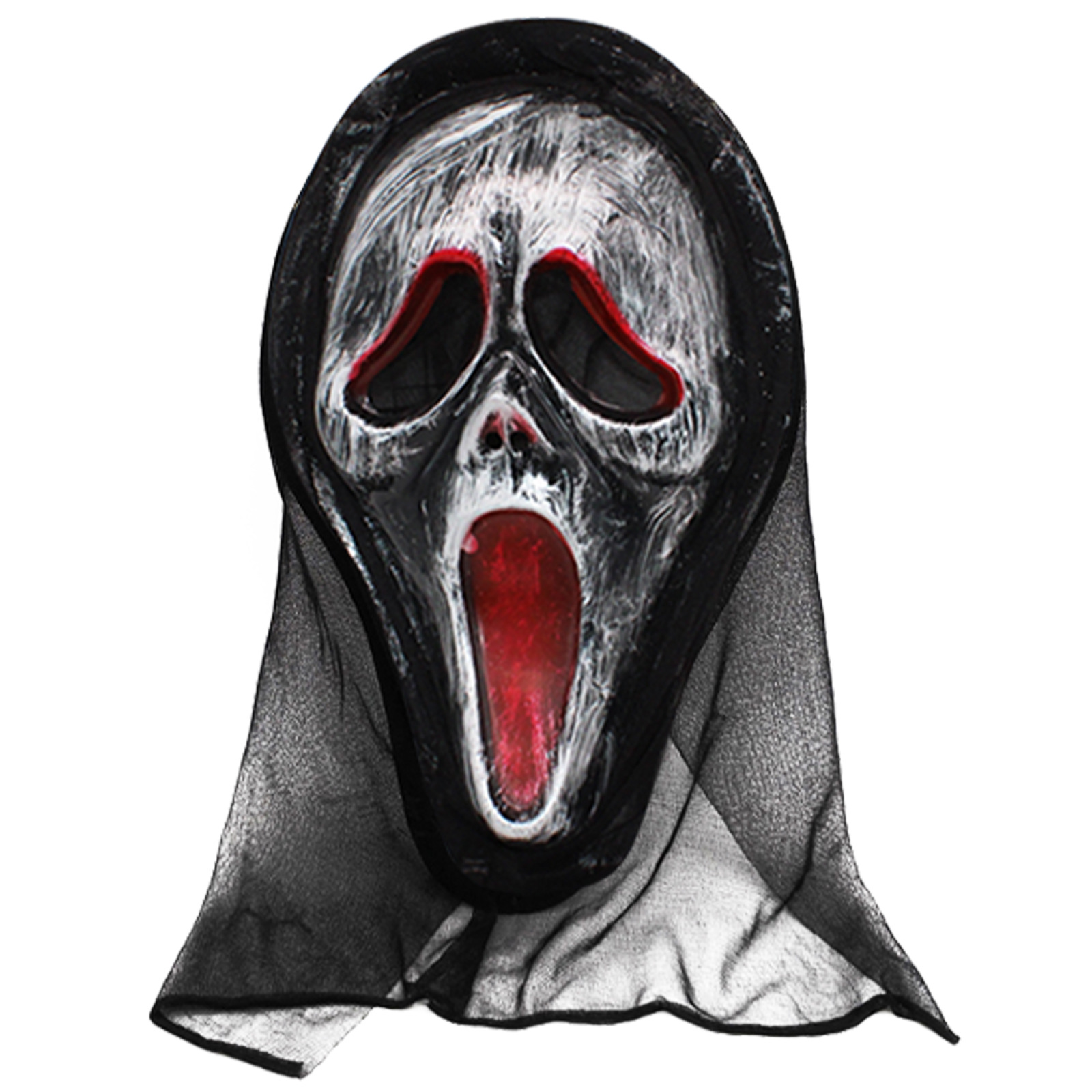 Máscaras de terror de Halloween Scream Scream 6 máscaras de la muerte COS Disfraces para niños Halloween COS Propositivos fantasmas image 3
