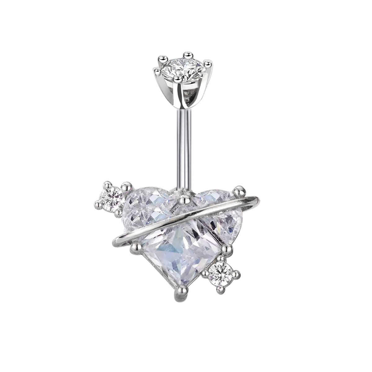 Orecchini a forma di cuore colorati e alla moda transfrontaliera europei e americani, con personalità_voghion.com