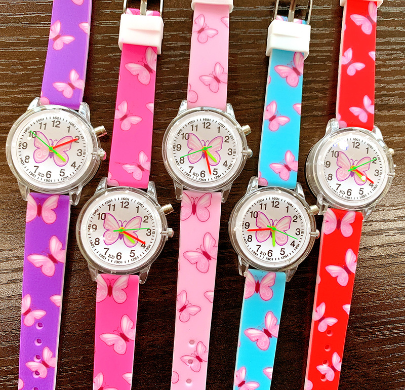 Aisha Niña de dibujos animados impreso reloj de cuarzo luminoso 2023 reloj para niños lindos al por mayor de suministro transfronterizo