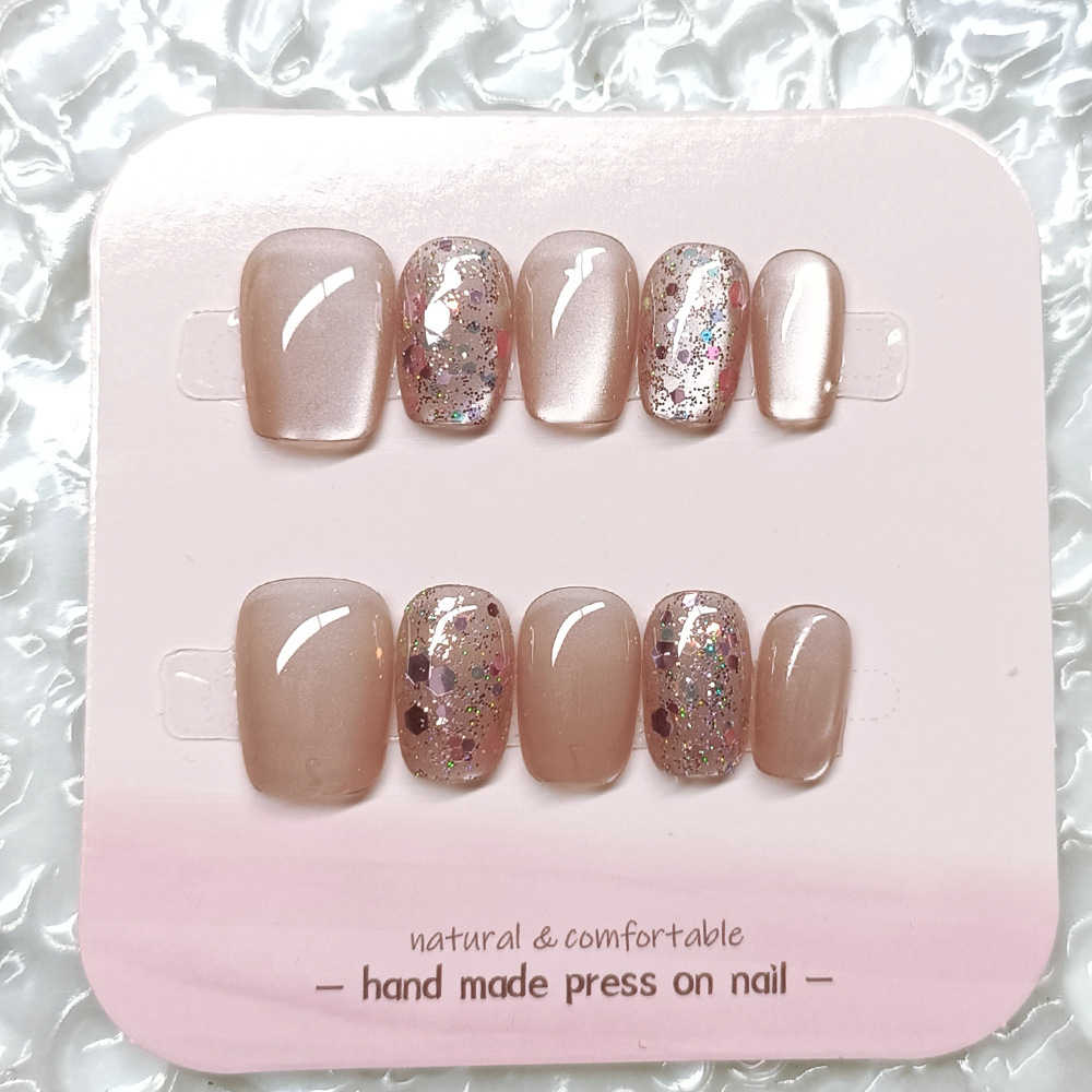 10 piezas de parche de uñas, parche de uñas de amor dulce Cool Kulomi, parche de uñas de uso manual