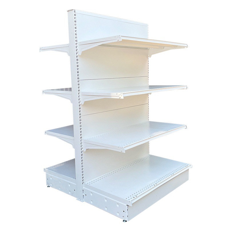 Estanterías de supermercado, expositores de una y dos caras, expositores para tiendas de conveniencia, tablero perforado, columnas desmontables, estanterías de supermercado.