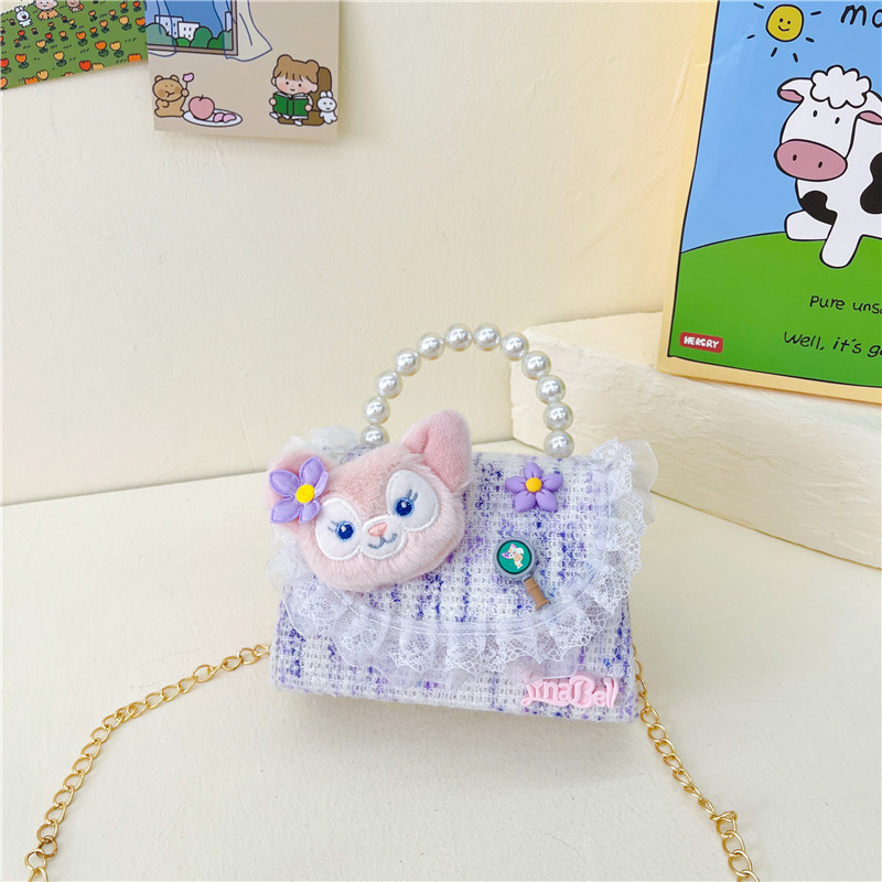 Bolso de hombro para niños 2023 nueva moda princesa portátil estilo occidental lindo algodón y lino bolsa pequeña mini bolsa de mensajero para padres e hijos