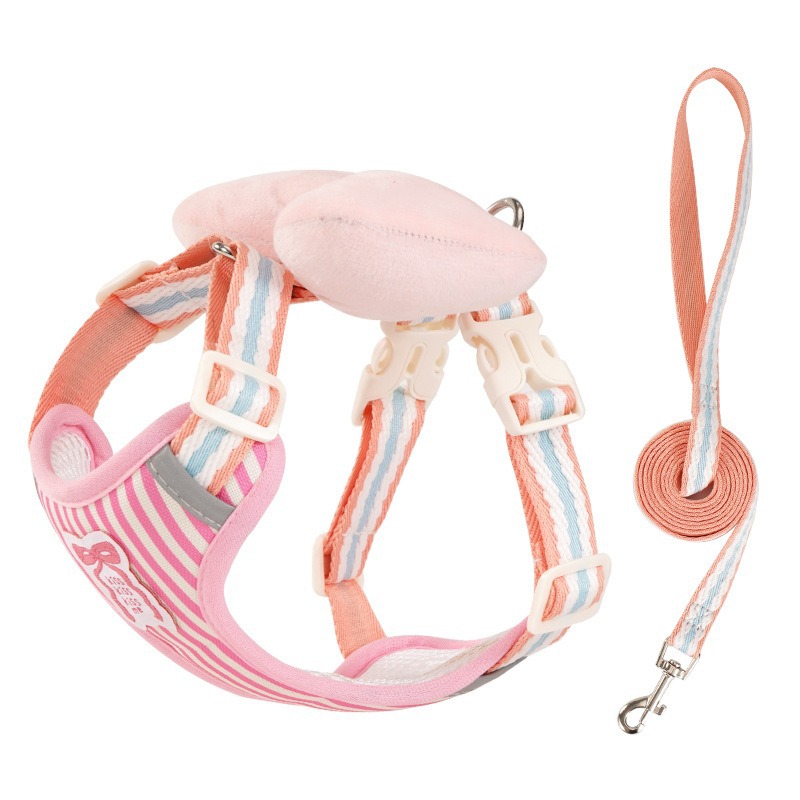 뉴 스트라이프 가슴과 등 슈트 - 핑크 (73 2세대)