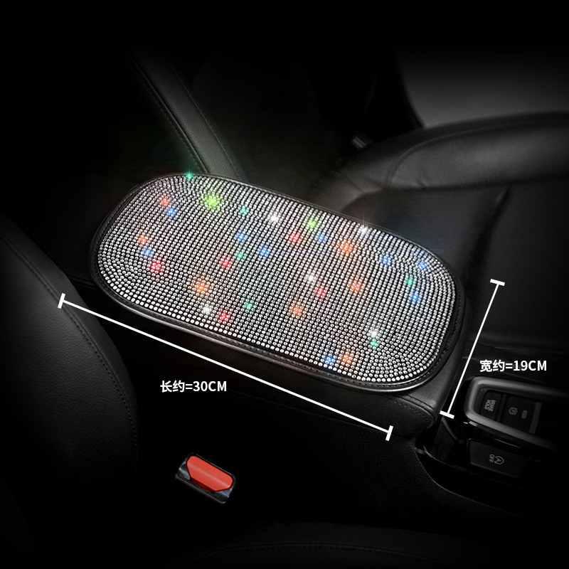 Venta al por mayor de diamante-caja de apoyabrazos del coche integrado pad universal interior caja de apoyabrazos central almohadilla protectora cubierta de los apoyabrazos engrosada almohadilla protectora
