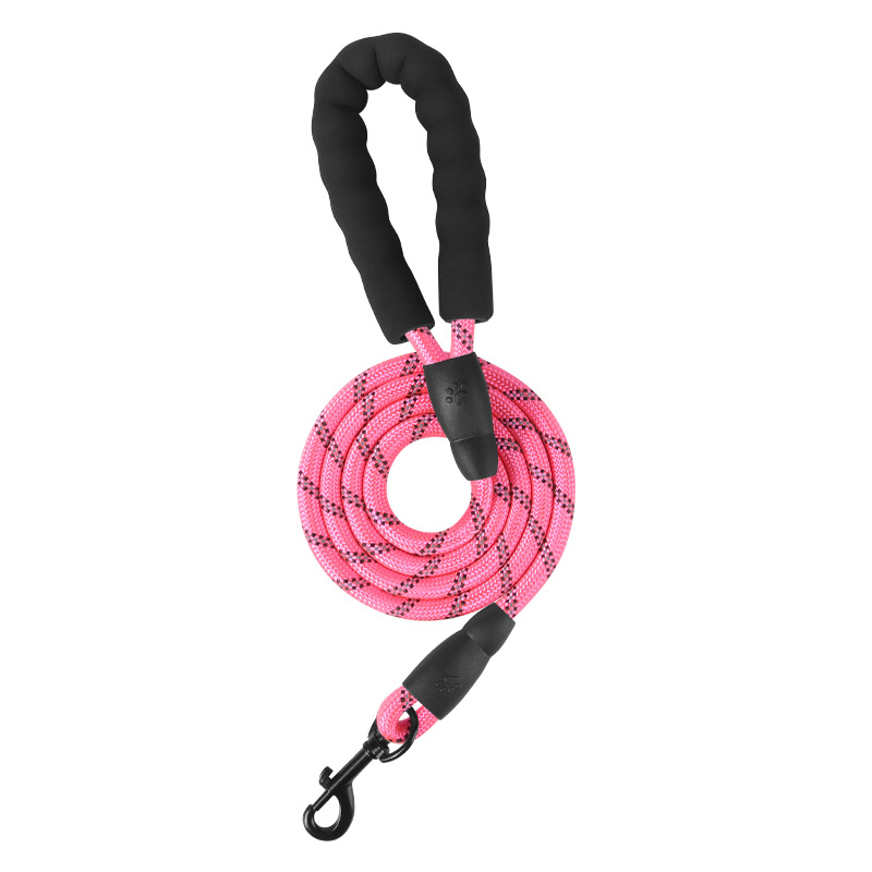Cuerdas de tracción de perros de diez colores opcionales de hilo reflectante trenzado de nylon cuerdas redondas de perros cordas de perros duraderas