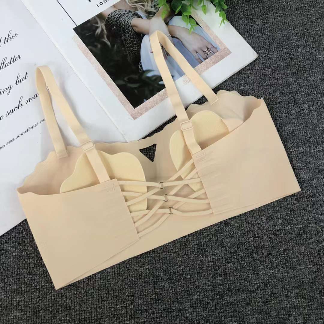 Nuevo chaleco de látex de alta calidad sin marcas, chaleco de mujer sin anillo de acero, sujetador sexy, ropa interior deportiva, mujer al por mayor