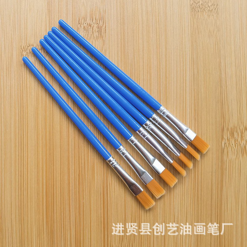 Blue plastic nylon children's brush