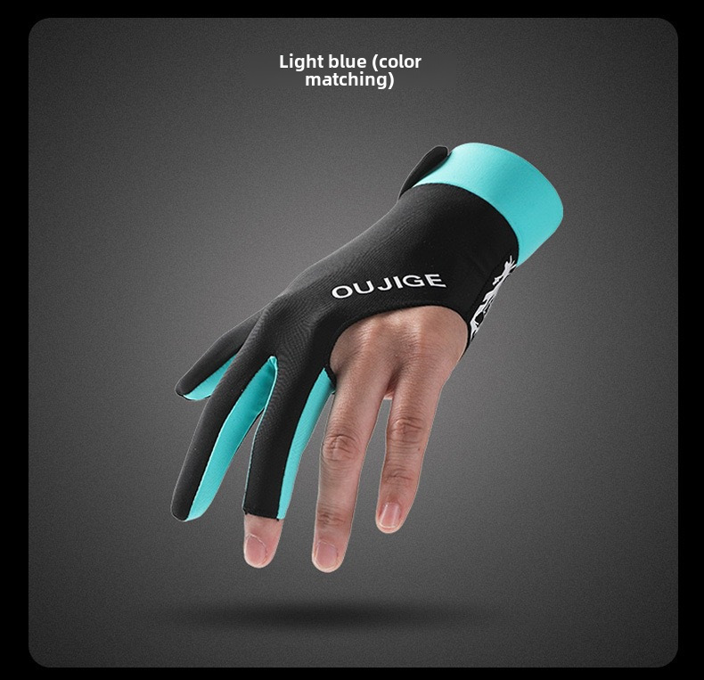 Billiards Gloves Sunscreen Men's and Women's Outdoor Snooker Non-slip Casual Thin Summer Cycling Single Pack_maomaolike.com