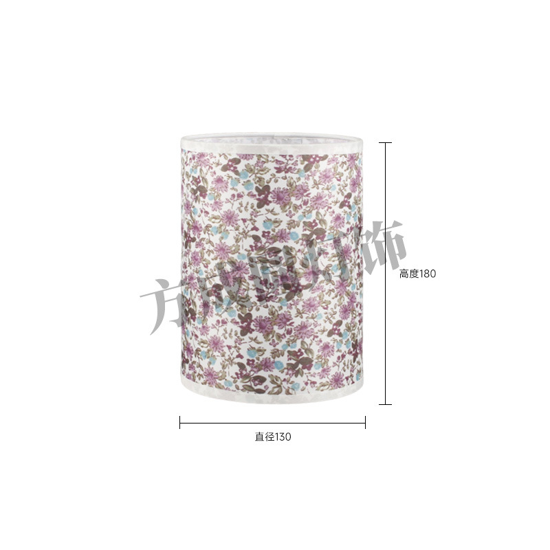 Pantalla de lámpara de mesa pastoral retro patrón de impresión floral lámpara de mesa carcasa de pantalla de lámpara estilo nacional chino lámpara de cabecera de casa de familia pantalla de lámpara