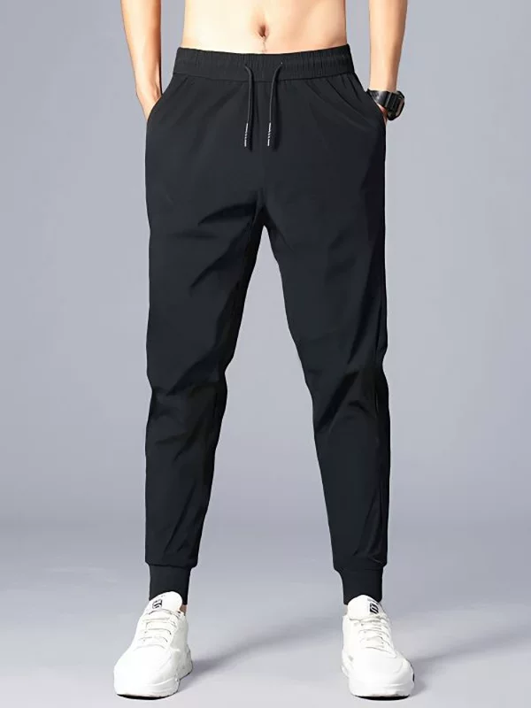Men's silk thin quick dry universal comfortable trousers, oversize