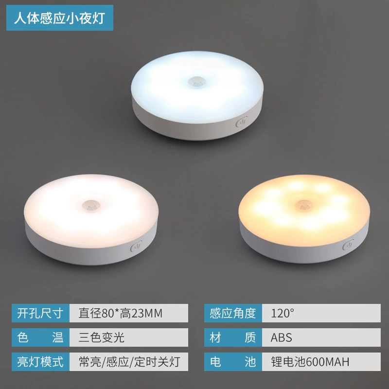 LED-умная физиологическая индукционная ночная лампа, магнитная подсветка для спальни, гардероба, коридора, пульт дистанционного управления