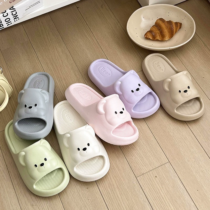 2025 новые женские пары холодные тапочки eva толстая подошва чувство дерьма носить мультяшную комнату мужские тапочки