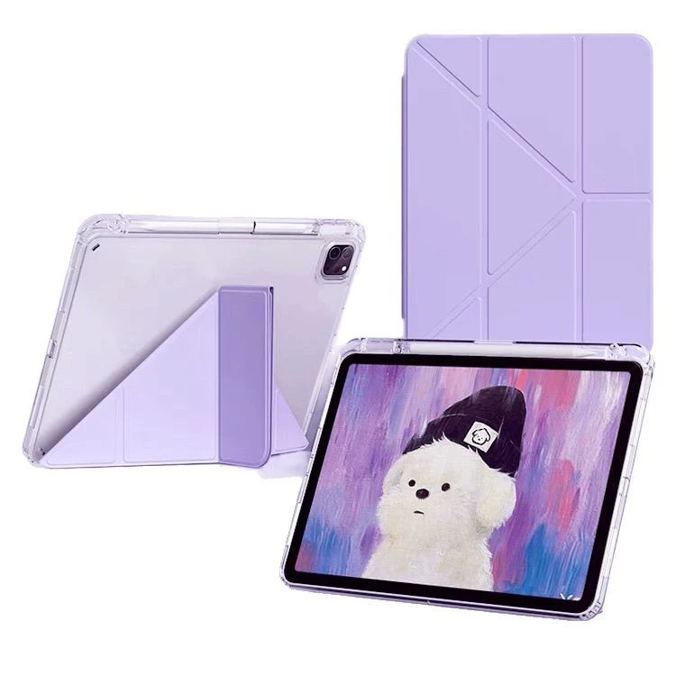 Защитный чехол для iPad 12-го поколения 2026 года, популярная трехподвесная + Y складывающаяся опора, Air876 с отделением для стилуса, 10,5 дюймов, противогнутый