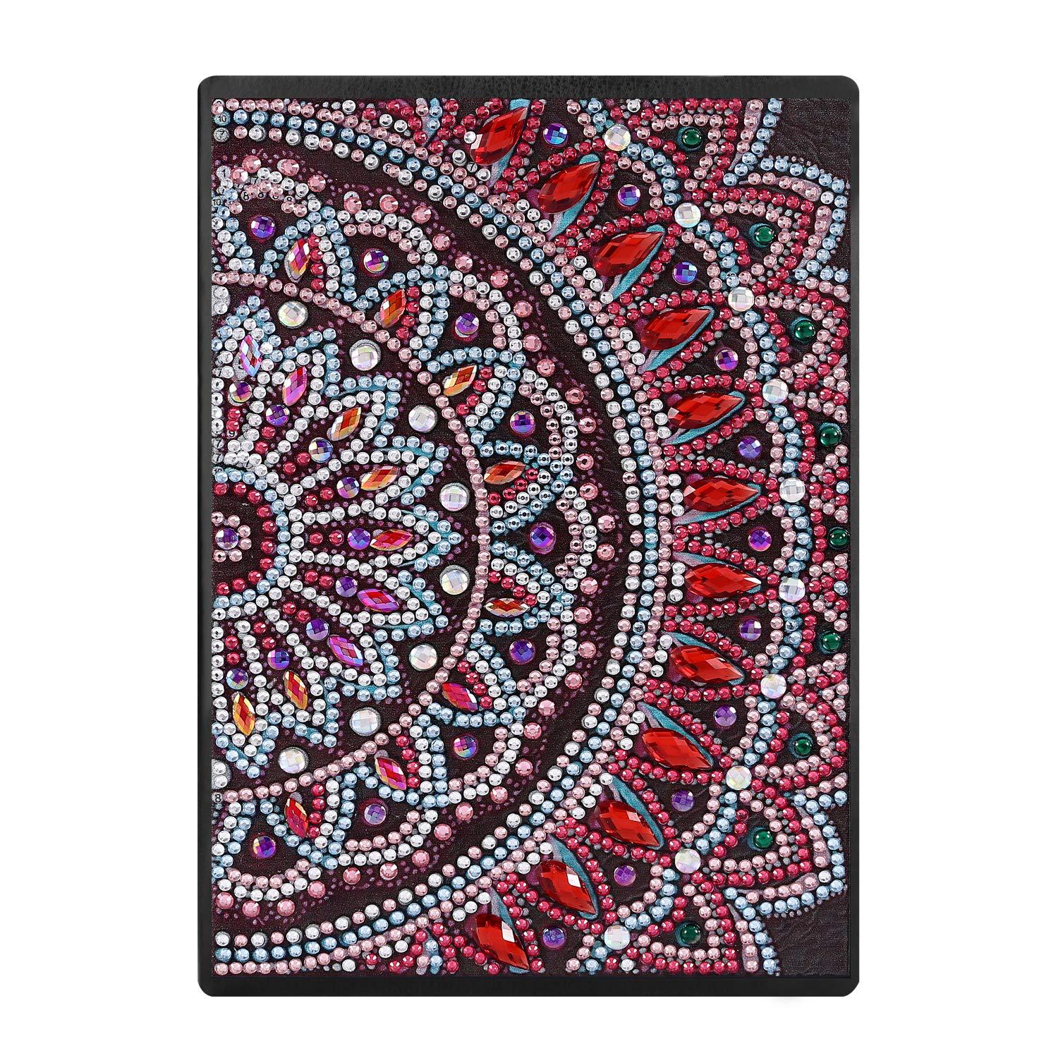 Cuaderno de dibujo de diamantes transfronterizos 5d punto diámetro pintura pegatinas de sexo opuesto mariposa DIY manual cuaderno de notas de cristal