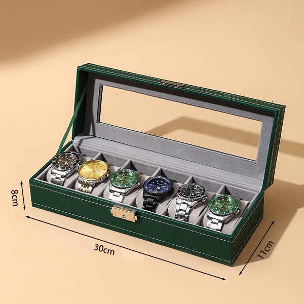 6-digit green belt lock (grey plush interior) ♢☆