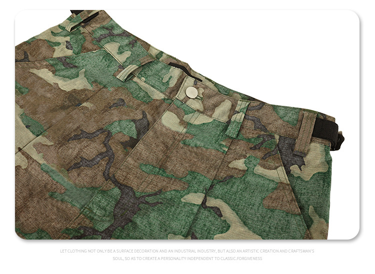 Men's Clothing Arrival Far Camouflage Cargo Large Pocket Profile Loose Functional Overalls_voghion.com