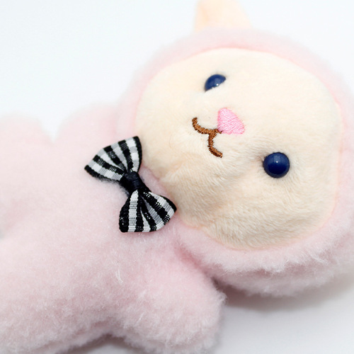 Creative New Cartoon Bow Tie Woolen Plush Toy Wedding Throwing Gift Car Keychain Plush Doll Wholesale