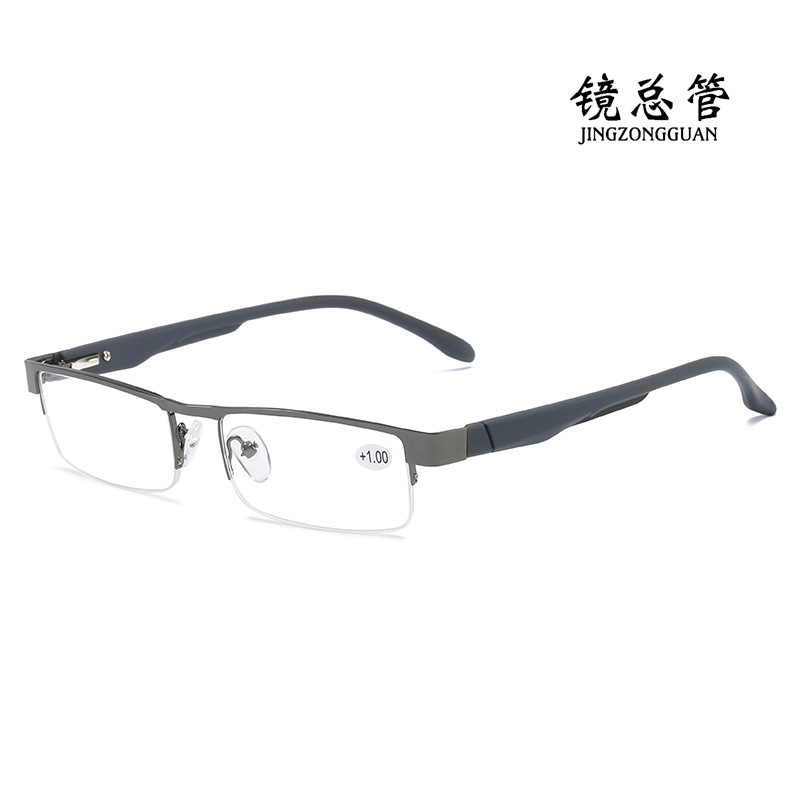2025 Cross-border New Metal Diaosi Half Frame Spring Legs Men's…