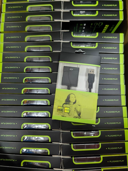 Black USB to HDMI driver-free + boxed