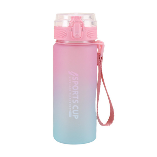  New Color-Gradient Large Capacity Portable Plastic Water Cup Creative Student Direct Drinking Cup for Men and Women Sports Cups
