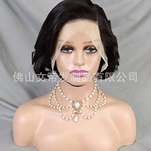 �羳�������˷�13*4 frontal Pixie wig F-903 100%human hair