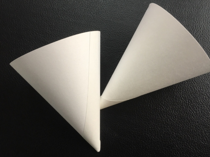 一次性锥形纸杯筒白色办公杯尖底机场4盎司不卷边5000只