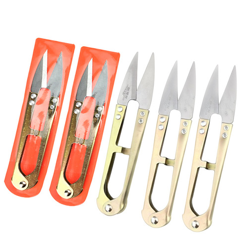 Black handle sand scissors, U-shaped scissors, Daji thread scissors, yarn scissors, colored yarn scissors, Zhang Xiaoquan yarn scissors