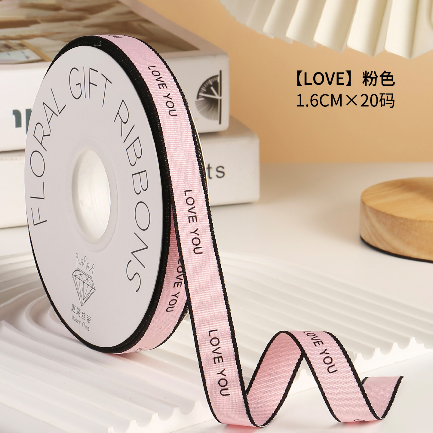 1.6cm ligero lujoso pequeño viento de cinta florista paquete de botón de regalo de botón