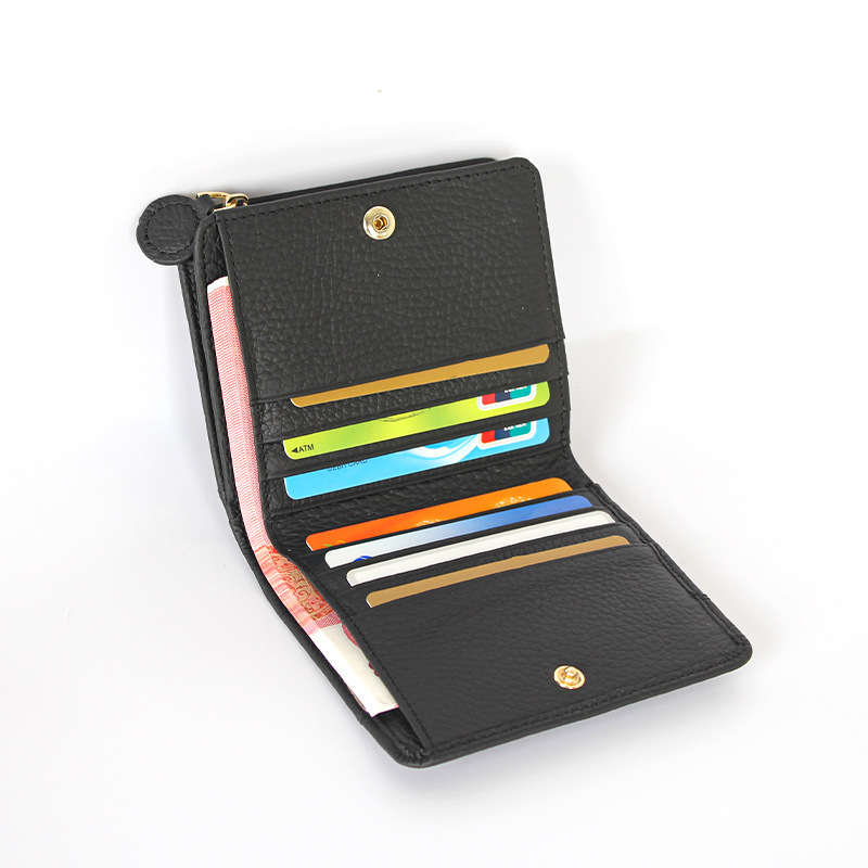 Retro hecho a mano original primera capa de piel de vaca Mini titular de la tarjeta pequeño monedero hombres y mujeres ultrafino de cuero licencia de conducir caso clave